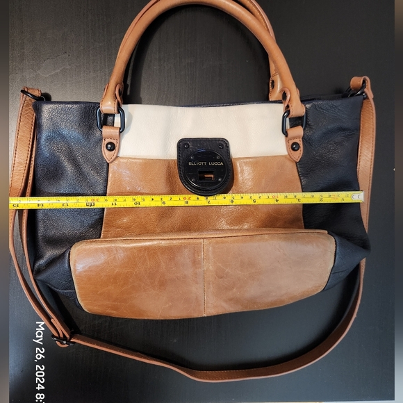 Medium Elliot Lucca leather tote bag - Picture 8 of 13